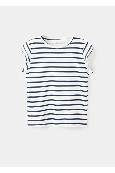 MANGO Kids Çizgili kısa kollu tişört