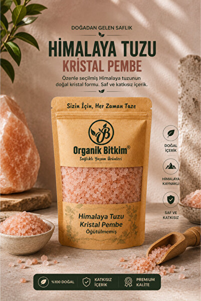 OB Organik Bitkim Himalaya Tuzu Kristal Pembe 1000 gr
