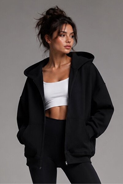 AOSFİT Φούτερ Oversize με κουκούλα