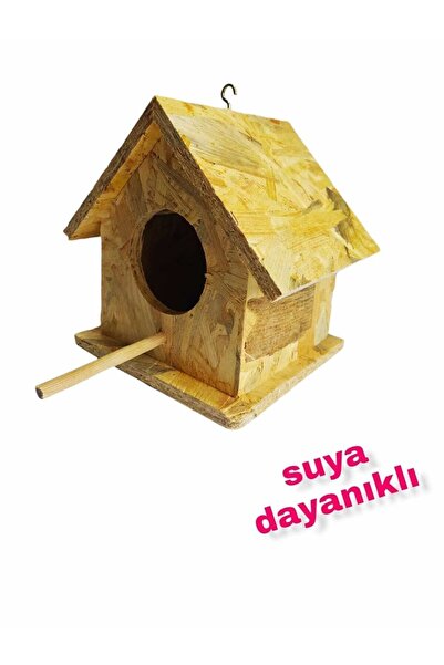 değerli hobi Wooden Bird Nest Bird House Outdoor Water Resistant