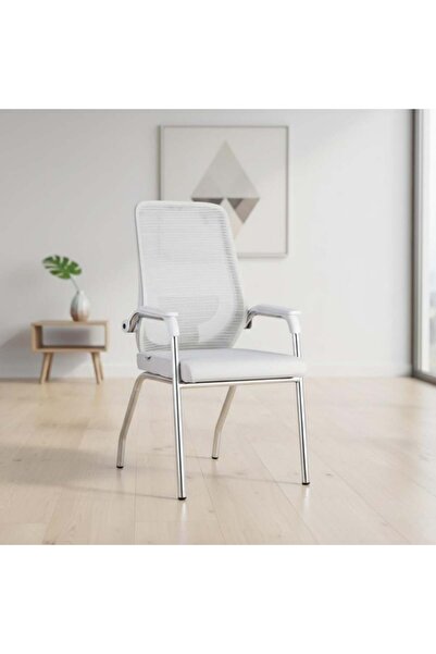 DEC4 Waiting chair with mesh back for improved sitting posture