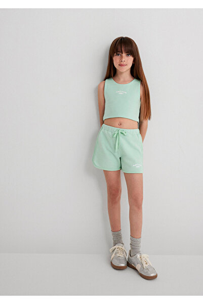 Mavi Pantaloni scurți verzi cu imprimeu Club 7410008-71447