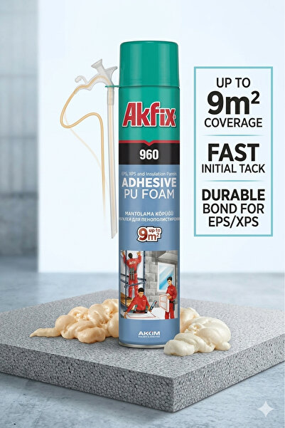 Akfix 960 Poliüretan Pipetli Mantolama Köpüğü