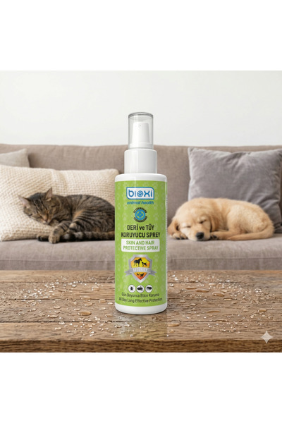 Bioxi Hayvanlar İçin, Deri ve Tüy Besleyici, Koruyucu Bakım Spreyi,200ml