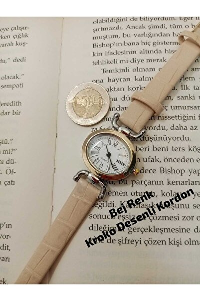 Classy Sharm Vintage Design, Beige Color Strap, Special Model Women's Wristwa...