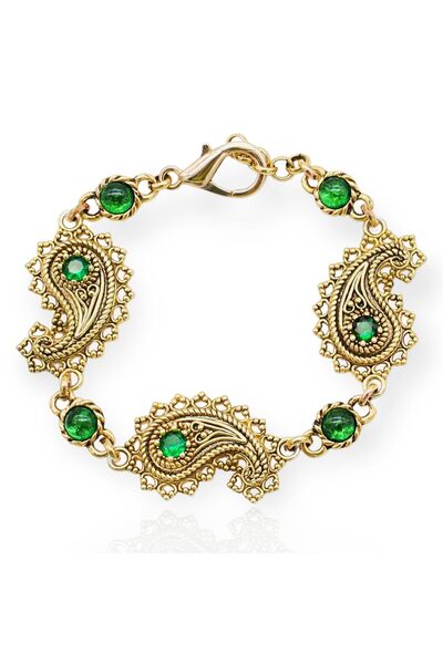 Bayemeyc EMPEROR ALTIN KAPLAMA CHARM BİLEKLİK