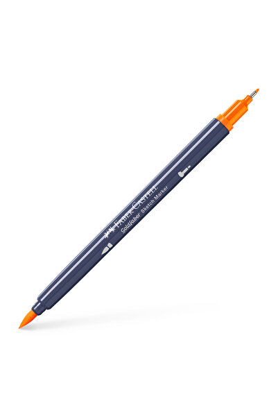 Faber Castell Marker pentru schițe cu 2 vârfuri Portocaliu Cadmiu 111 GOLDFAB...
