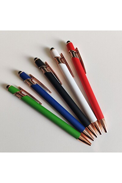 Inedit Print Pix metalic TOUCH BALL PEN ROSES, negru PI8