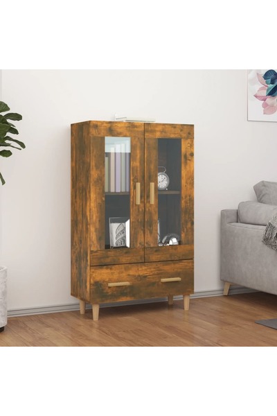 Concept Dulap înalt, stejar fumuriu, 70x31x115 cm, lemn compozit