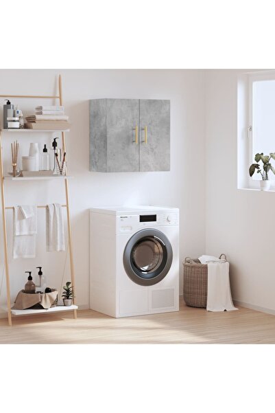 Concept Dulap de perete, gri beton, 60x31x60 cm, lemn compozit