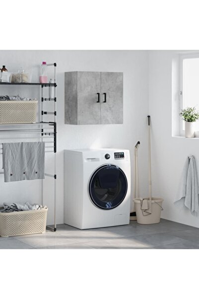Concept Dulap de perete, gri beton, 60x31x60 cm, lemn compozit