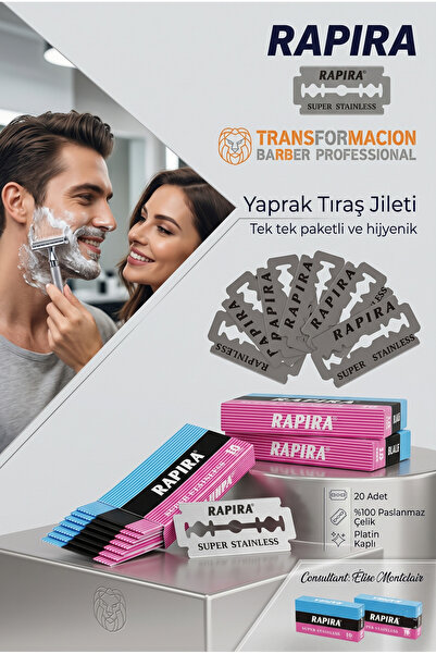 Transformacion Rapira 20 bucăți lame de ras din oțel inoxidabil - Rezultat ne...