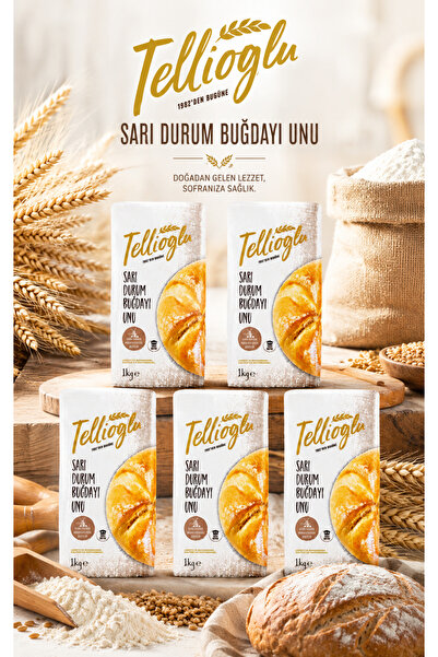 tellioğlu Sarı Buğday Unu 5x1 kg