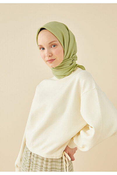 Freshscarfs Eșarfă din bumbac și mătase Verde Nile