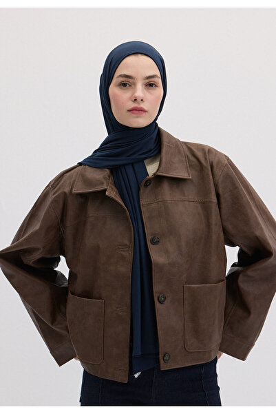 Freshscarfs Bambu Penye Şal Koyu Mavi