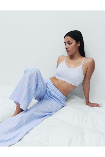 Marks & Spencer Çizgili Geniş Paça Pijama Altı