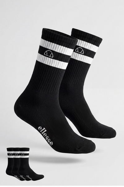 Ellesse Men's 3-Pack Socks 6Sm9016-Bk