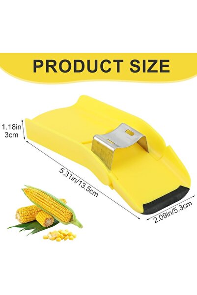 Arabest Corn Peeler & Holder Set, Foldable No-Mess Corn Stripper with 4 Pairs...