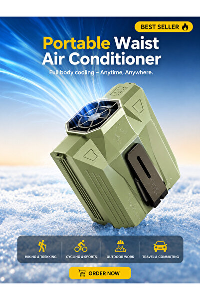 OrientC Outdoor High Temperature Worker Clip Fan - Portable, Compact Desktop ...