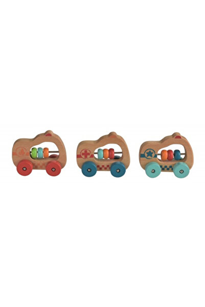 Egmont Toys Masinuta din lemn, jucarie pentru bebe,