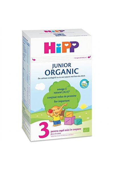 Hipp *HiPP 3 ORGANIC JR LAPTE PT CRESTERE 500G (HPO3JRLCREST500)