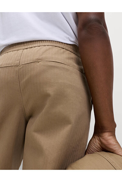 Marks & Spencer Pure Cotton Herringbone Pantolon