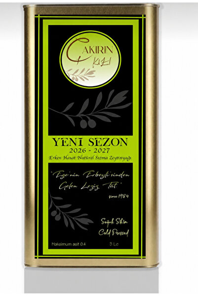 ÇAKIRIN KIZI 5 lt Natürel Sızma Zeytin Yağı 0.4 Asit