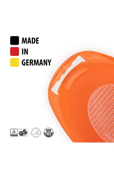 Borner Germany Tavă de colectare ovală cu sită pentru răzătoarele Börner Vital, V 5, V 6 și Powerline