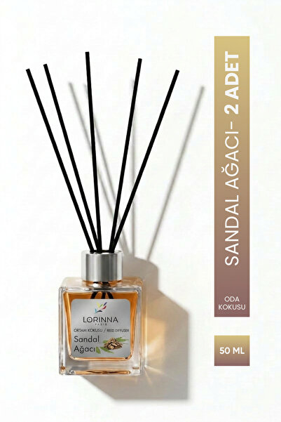 Lorinna Paris Sandal Wood Çubuklu Oda Kokusu Seti 2x50 ml