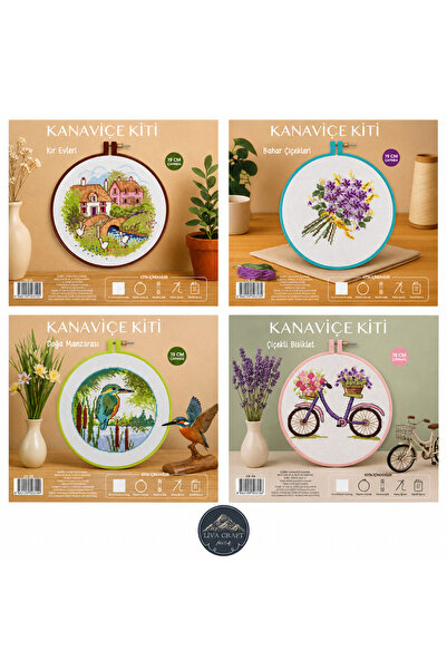 TUVA Kanaviçe Kiti 4 Farklı Model Set