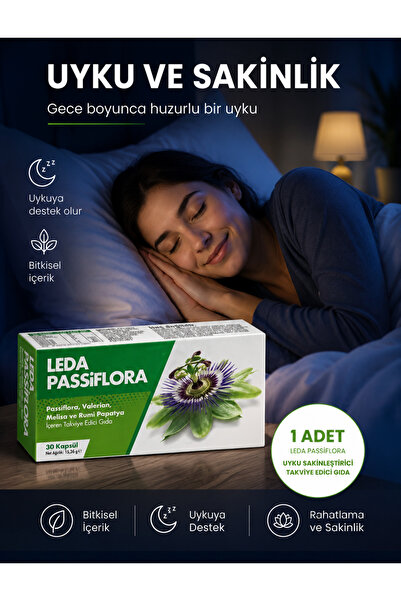 LEDA Pasiflora 30 Kapsül ( 2 Kutu )