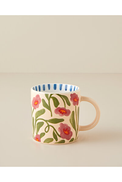 English Home Bright Petals New Bone China Kupa 370 ml Renkli