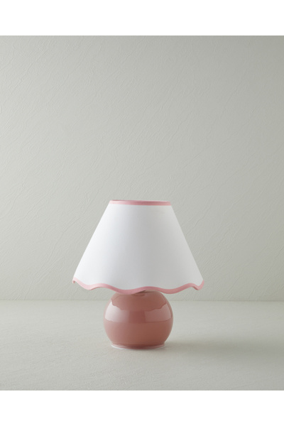 English Home Lorinda Cam Abajur 22x25 cm Pembe