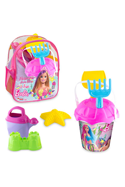 DEDE Barbie Lisanslı Resimli Sırt Çantalı Plaj Set