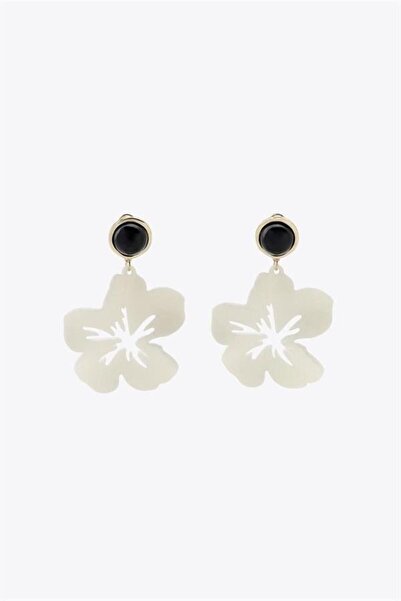 Generic Brand Flower Earrings - Cream