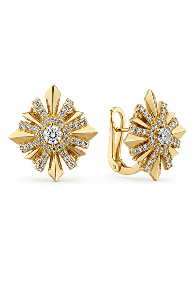 Sirena Accessories Sirena VIP Serisi-Asil Parıltı Zirkon Taş Detaylı Gold Kap...