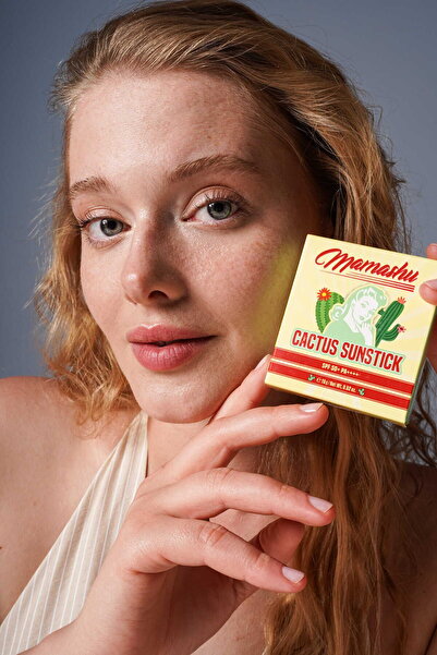 Mamashu Cactus Sun Stick Spf50+ Pa++++ Sunscreen with Fly Repellent Effect, C...