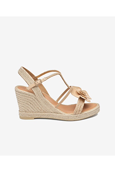 Greyder Kadın Krem Hakiki Deri Topuklu Sandalet 5Y2WS59228