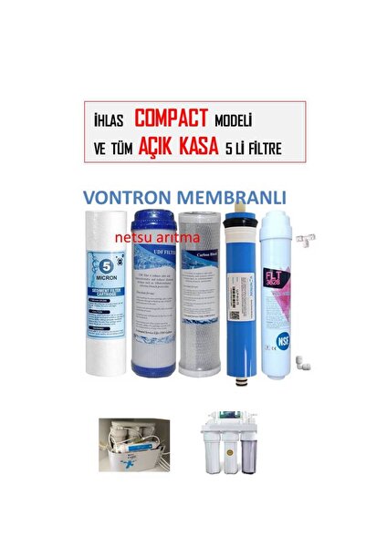 netsu arıtma -Vontron Membranlı,Çift karbon, Açık Kasa Su Arıtma Cihazı Filtr...
