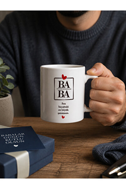 Hepsi Enteresan Dad Cup, Father's Day Gift, Dear Dad, Birthday Gift, Christma...