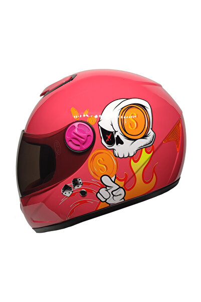 MTS Sy118-çocuk Kask Skull Pınk