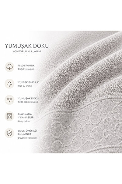 Maisonette Hand and Face Towel 30X50 cm Cotton Soft Absorbent Quick-Drying To...