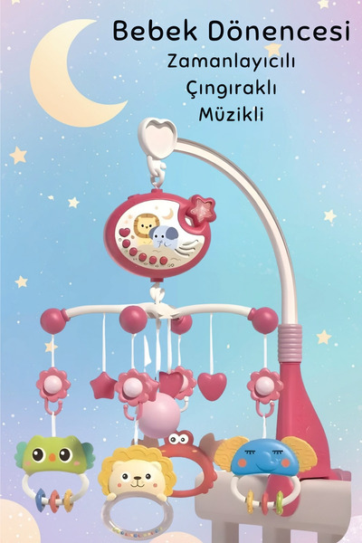 KentOyuncaK Bebek Dönencesi - Müzikli ve Işıklı Çıngıraklı Projektör