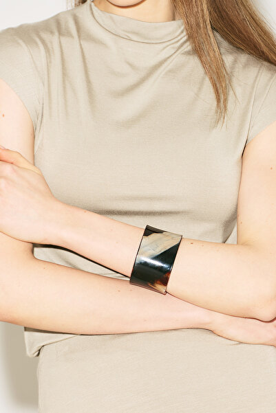 Manuka Bati̇k Patterned Bracelet Brown-Beige