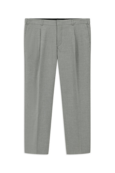 Kiğılı 4 Drop Relaxed Fit Rahat Kesim Pileli Klasik Kumaş Pantolon