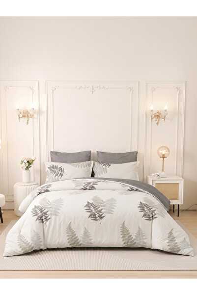 Donetella 4-Pcs Printed Duvet Cover Set Queen Size 200x230cm, Brushed Microfi...
