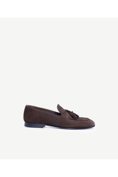 Yargıcı Püskül Detaylı Deri Loafer