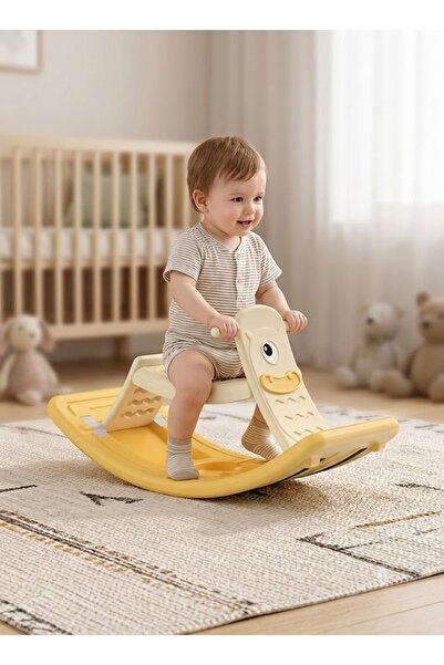 FULLJOY حصان هزاز و لوح هزاز متعدد الوظائف 2 *1 UN-WB04yellow
