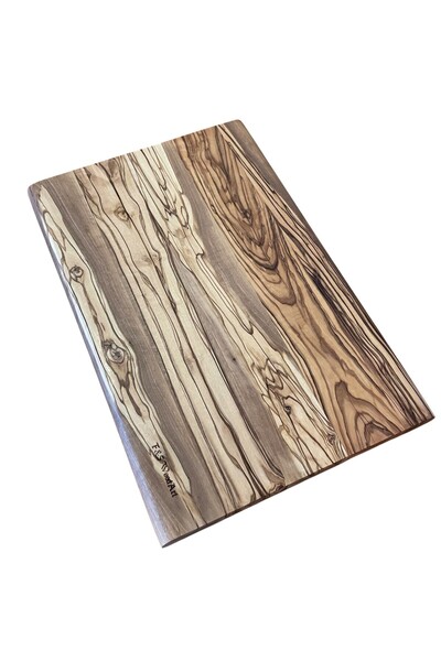 F&S WoodArt Edremith Olive Tree 40 X 27.5 cm Large Size Cutting Board Presentation Meat Bread Vegetable Chopping Board