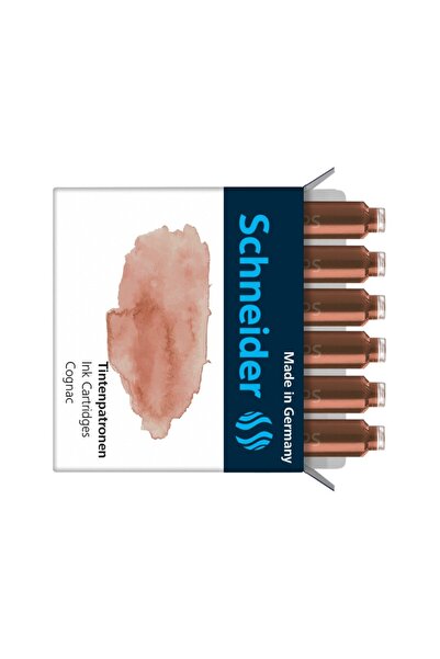 SCHNEIDER Rezerve pentru creioane pastel, 6 bucăți/cutie, culoare cognac